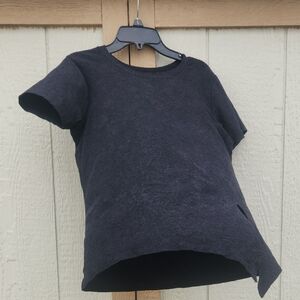 Beyond Yoga Black Xsmall All for Ties T-Shirt Sporty Chic Soft Lightweight Black